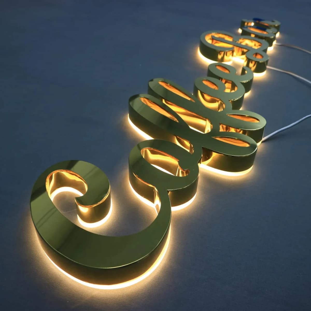 Illuminated outdoor billboard and branch signage installation