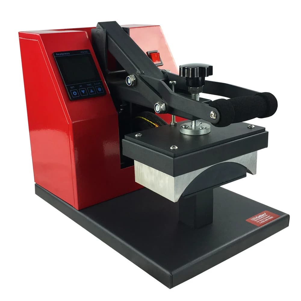 Cap heat press machine for hat and headwear printing