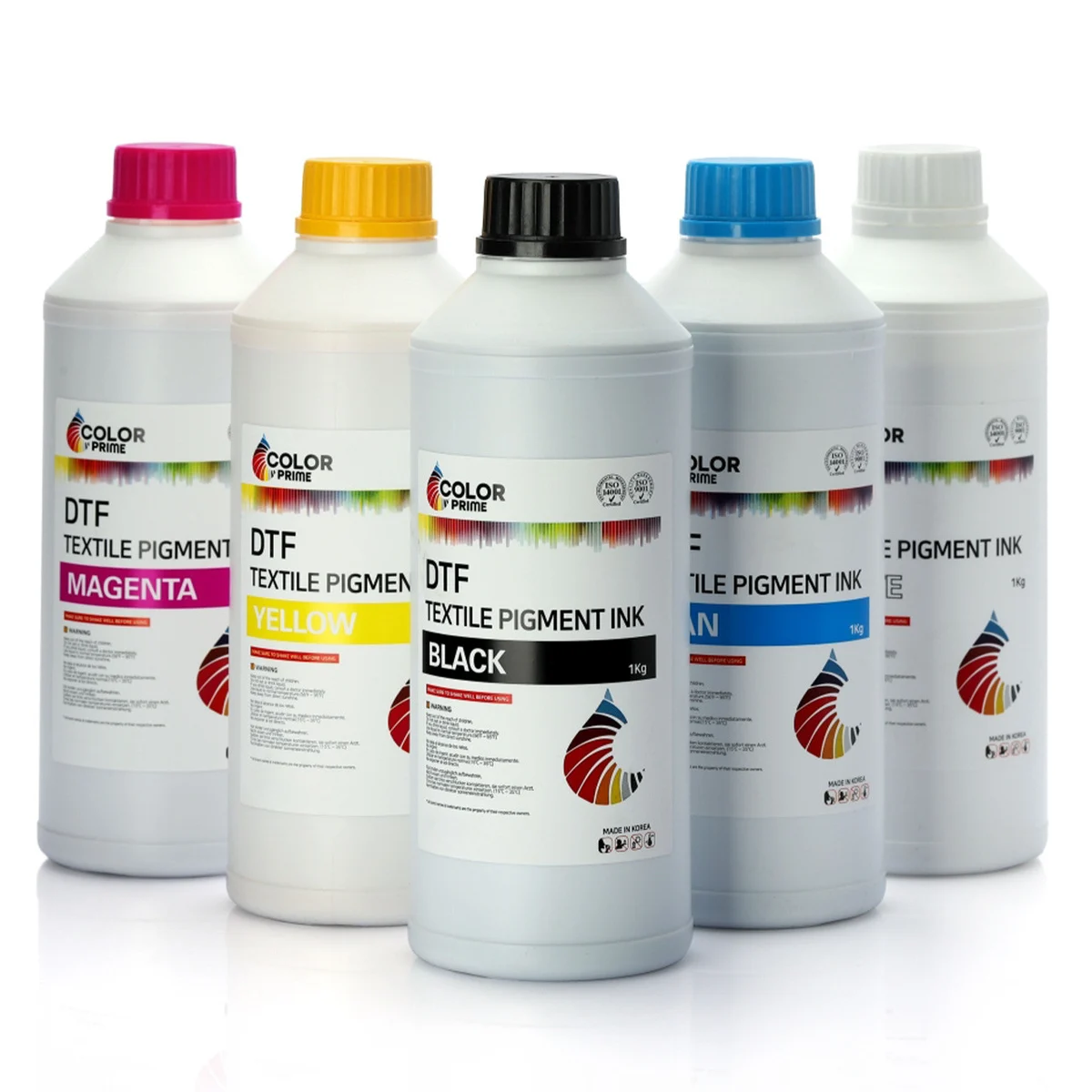 DTF ink bottle for direct-to-film textile printing