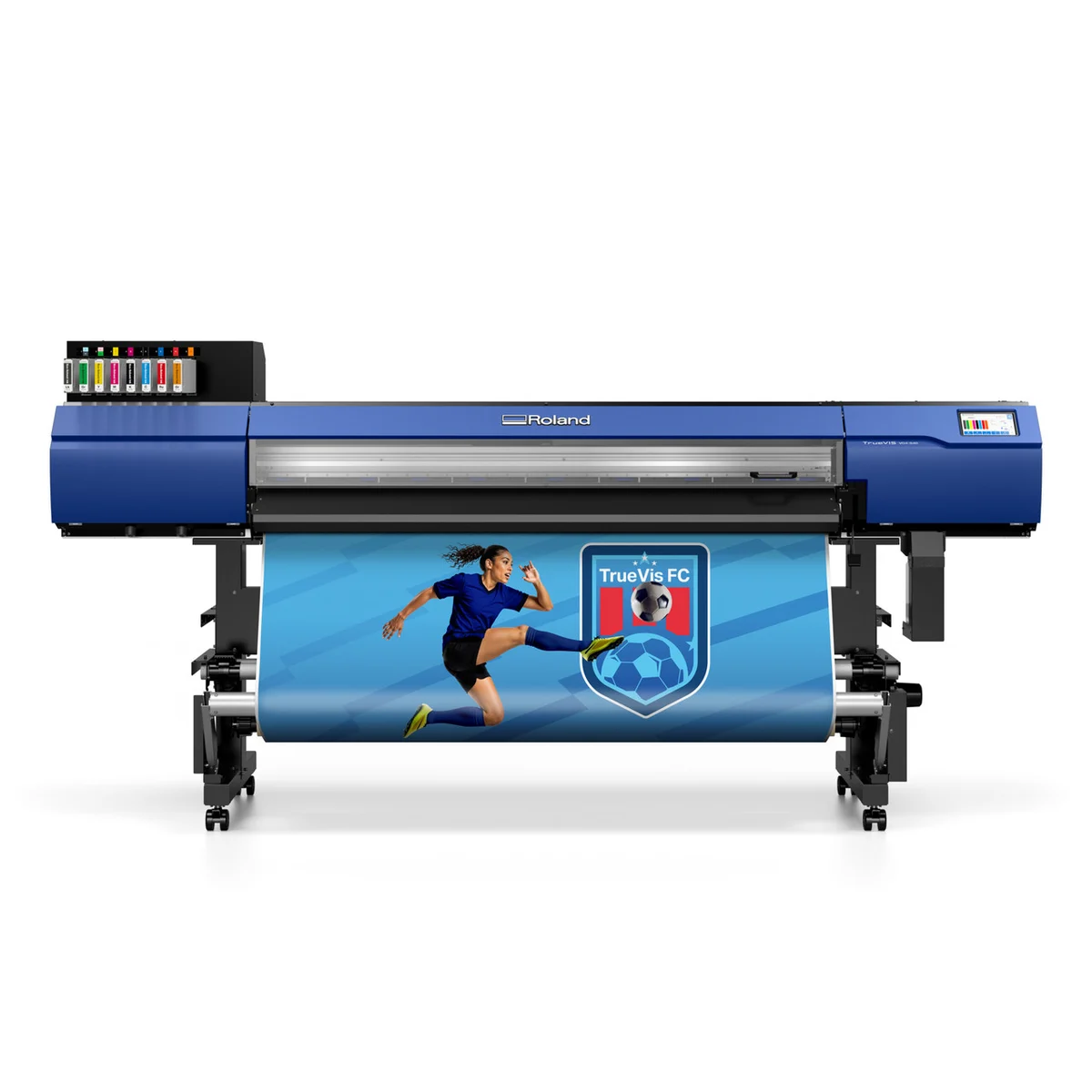 Industrial large-format inkjet printer for banners and signage