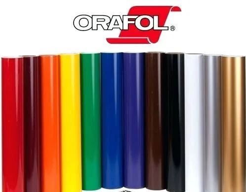 Colourful vinyl sticker rolls for signage and labelling